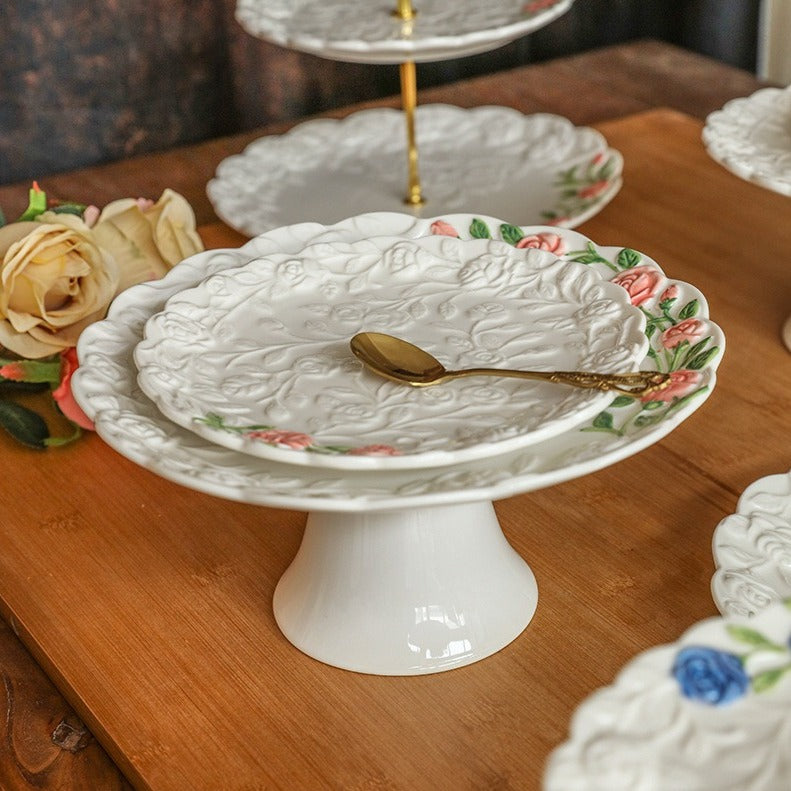 Floral Dream Rose Plate