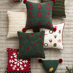 Xmas Night Tree Square Cushion
