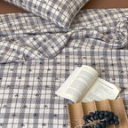 Plaid Bow Summer Quilted Blanket