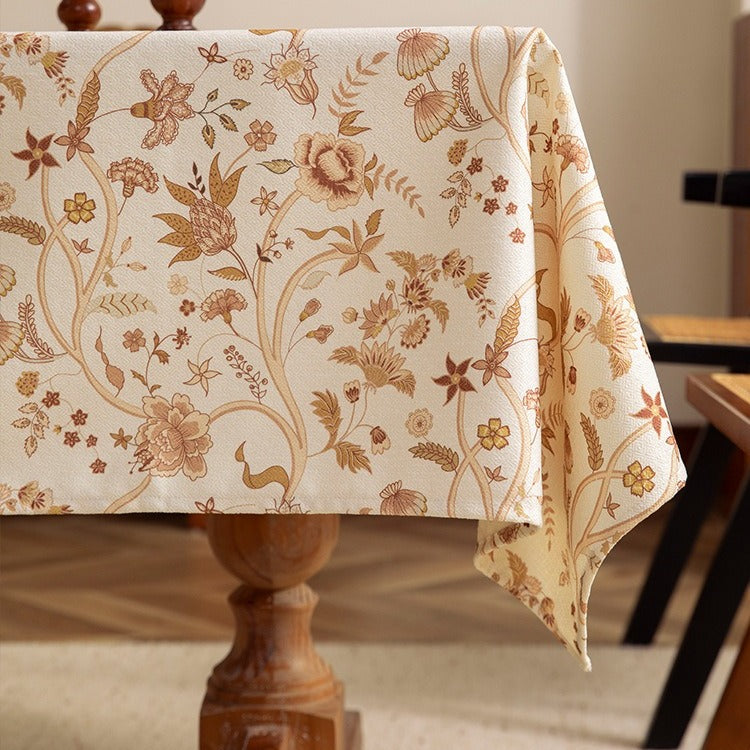 Vintage Floral Vine Tablecloth