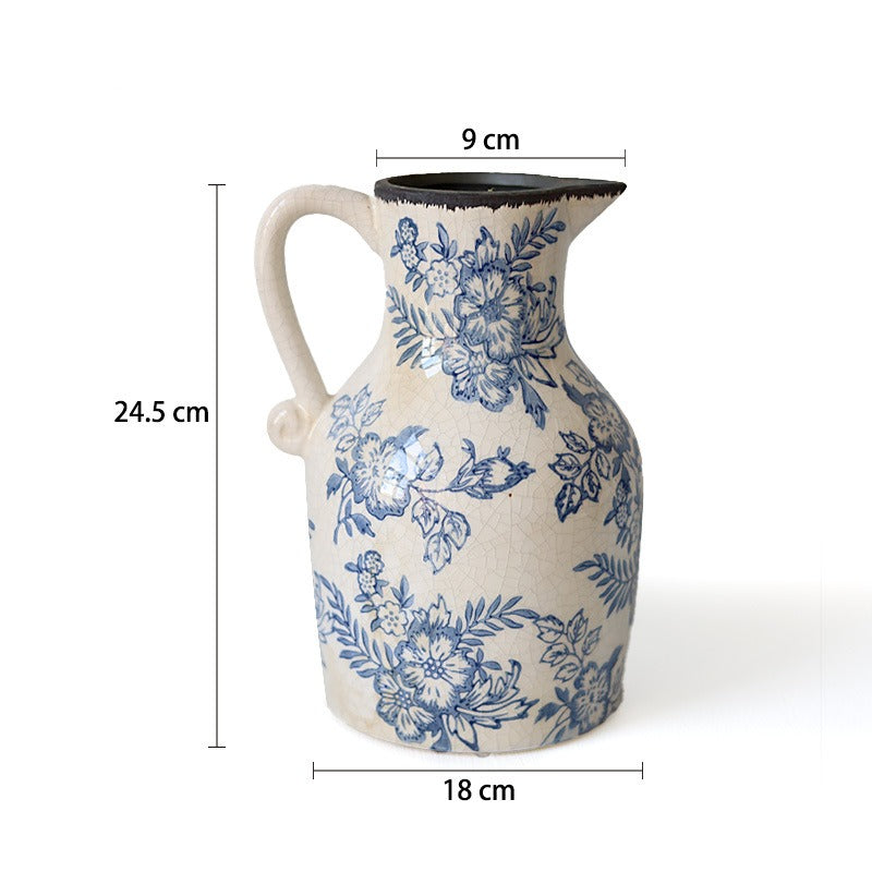 Blue Countryside Ceramic Vase