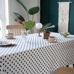 Heart Polka Dots Table Cloth