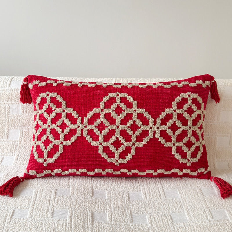Crimson Knot Cushion Collection
