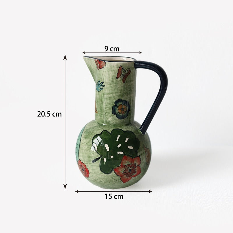 Fiesta Ceramic Pitcher Vase