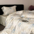 Azure Butterfly Garden Bedding Set