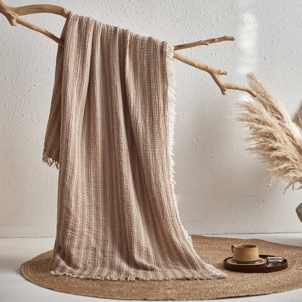 Woven Stripe Throw Blanket