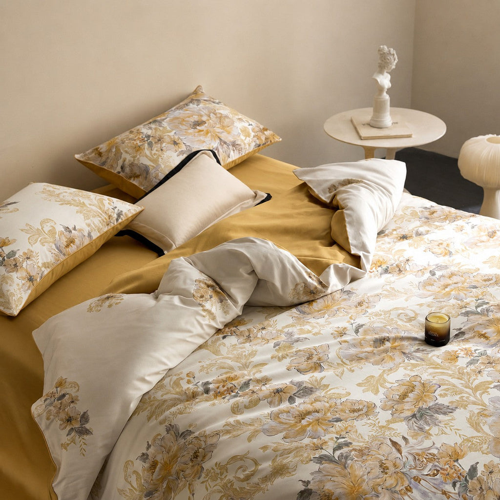Veloria Floral Egyptian Cotton Bedding Set