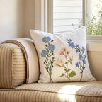 Folk Garden Embroidered Cushion