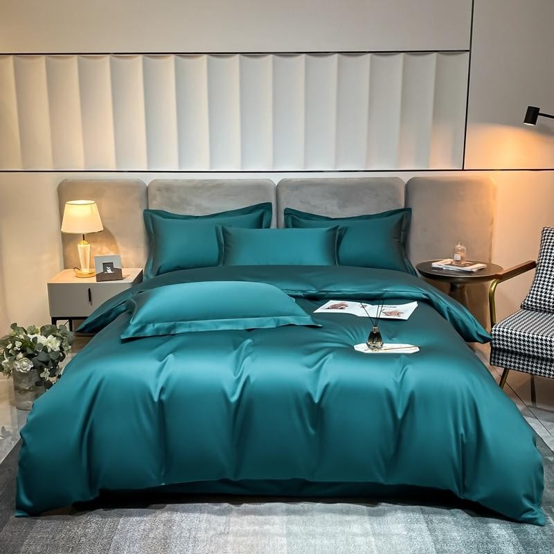 Neo Green Silky Egyptian Cotton Bedding Set