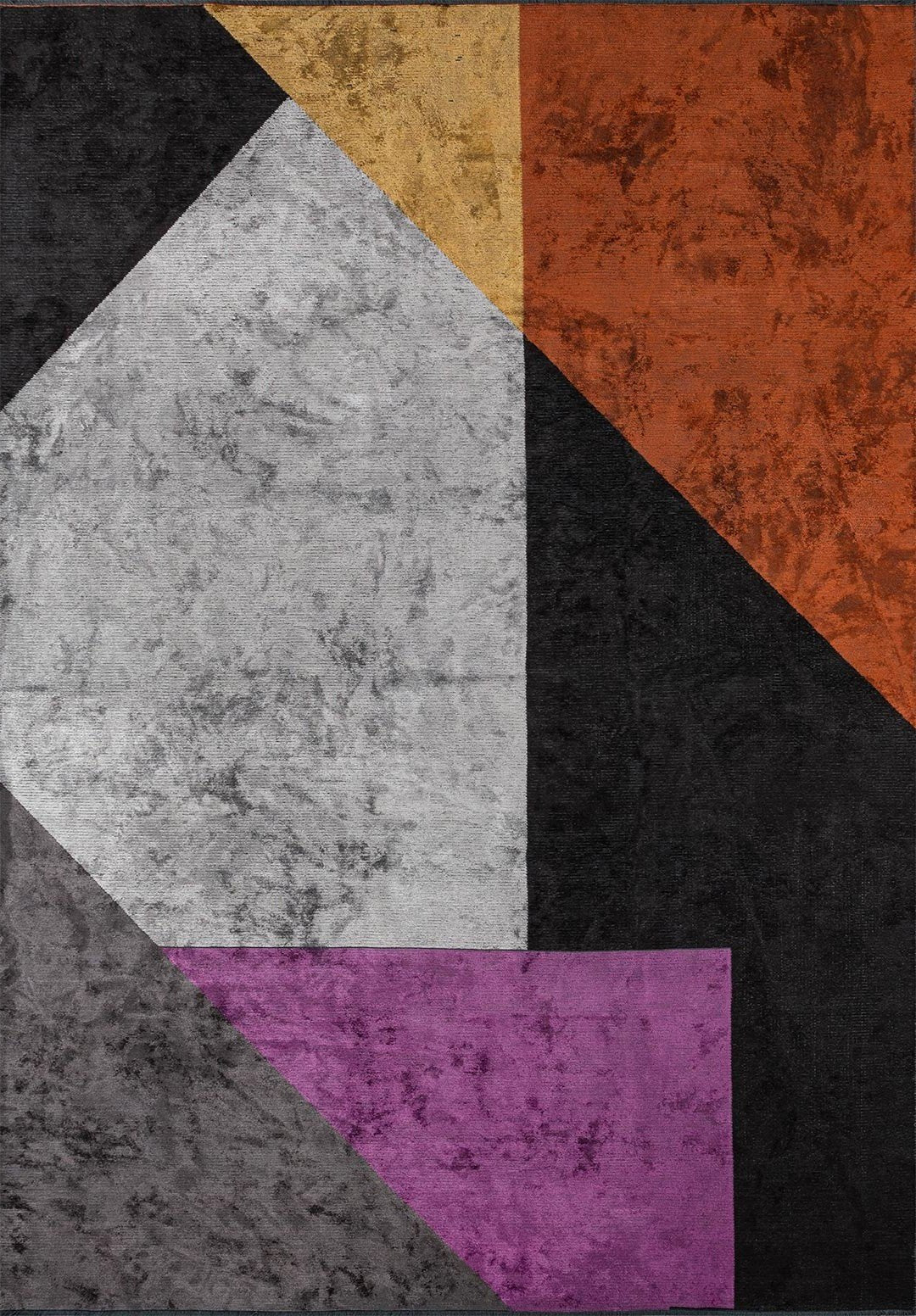 Chicago Black - Rust Rug