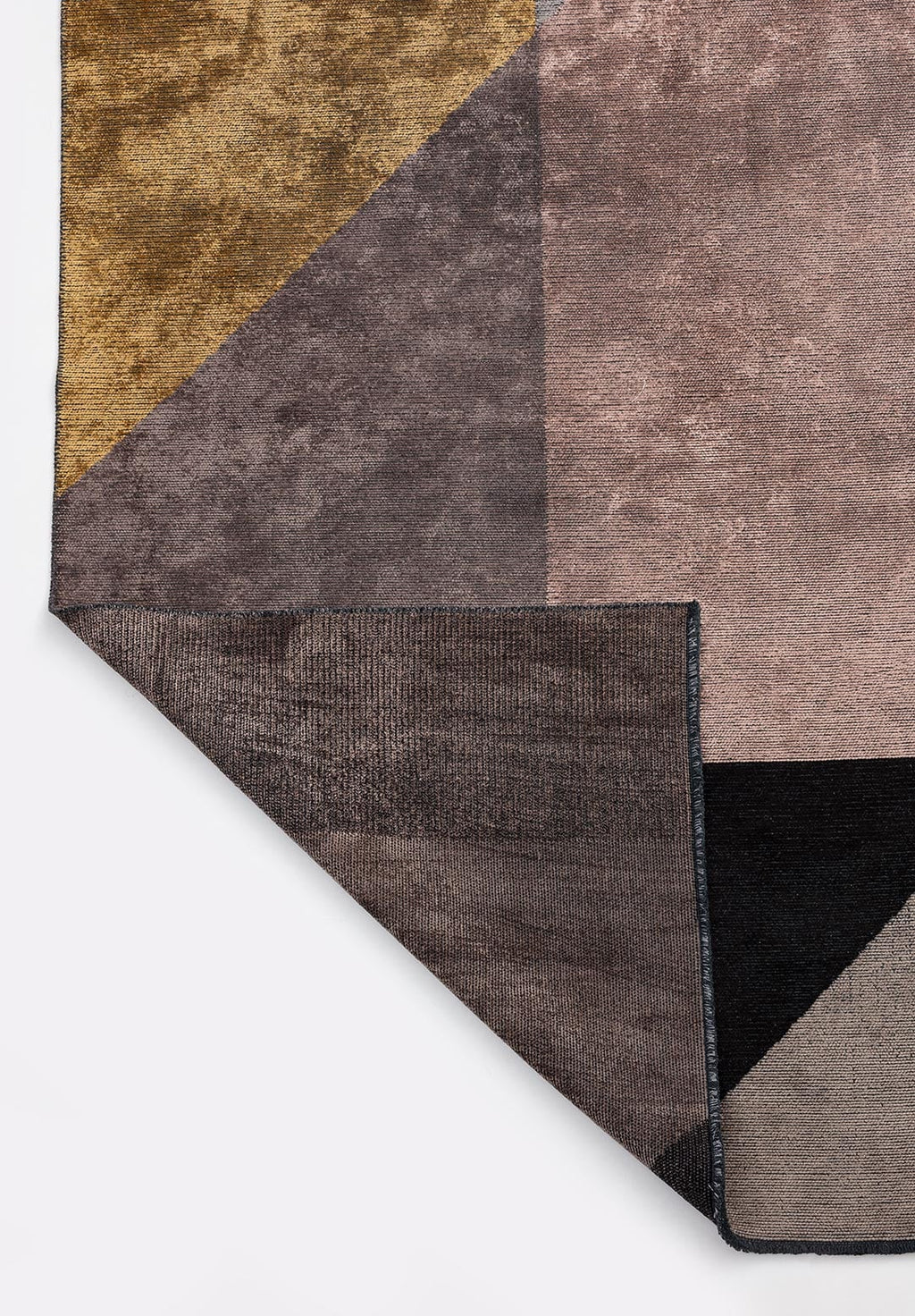Chicago Dark Grey - Gold Rug