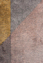 Chicago Dark Grey - Gold Rug