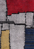 Bristol Red - Light Grey Rug
