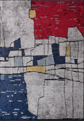 Bristol Red - Light Grey Rug