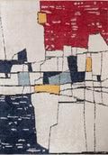 Bristol Red - Ecru Rug