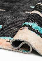 Capri Black - Petrol Rug
