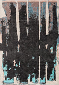 Capri Black - Petrol Rug