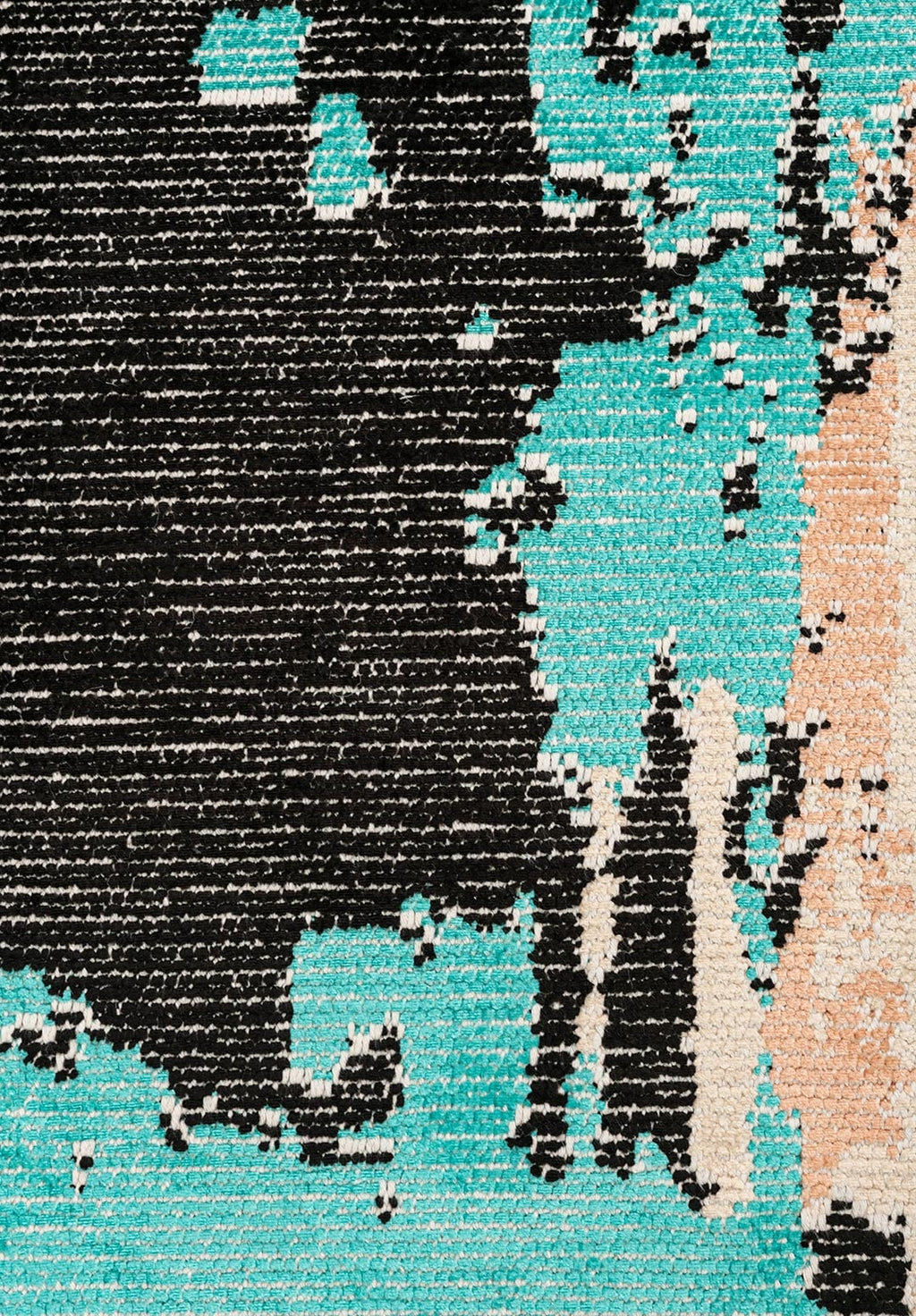 Capri Black - Petrol Rug
