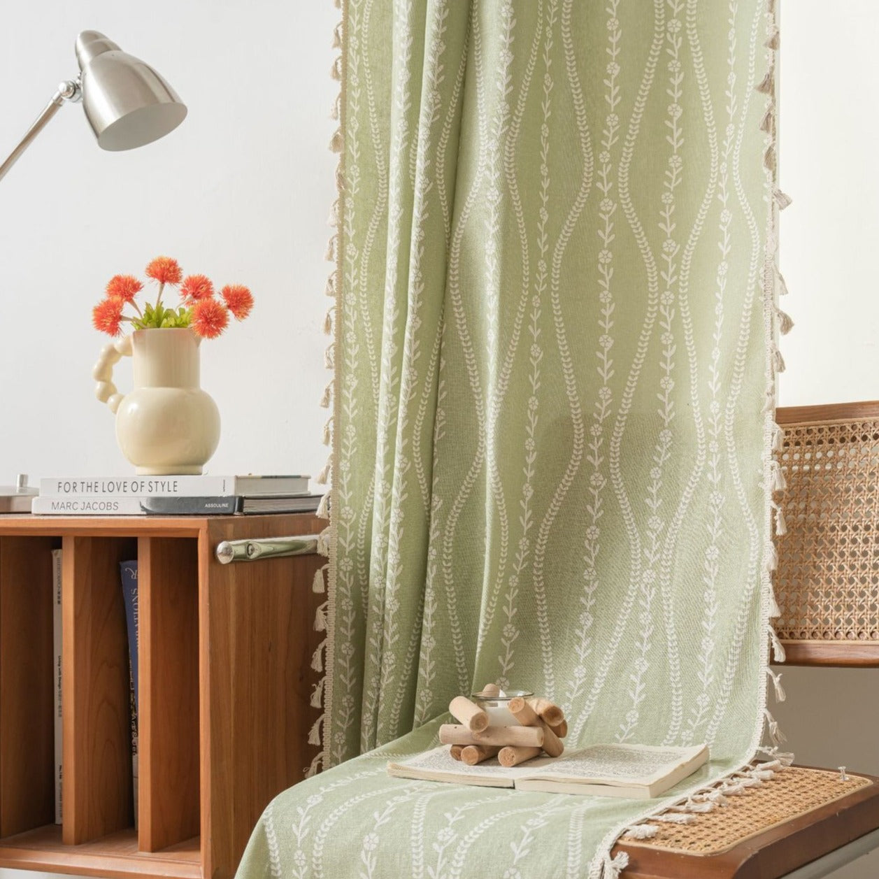 Vine Wave Tassel Curtain