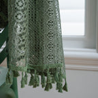 Soft Glow Lace & Fringe Curtain