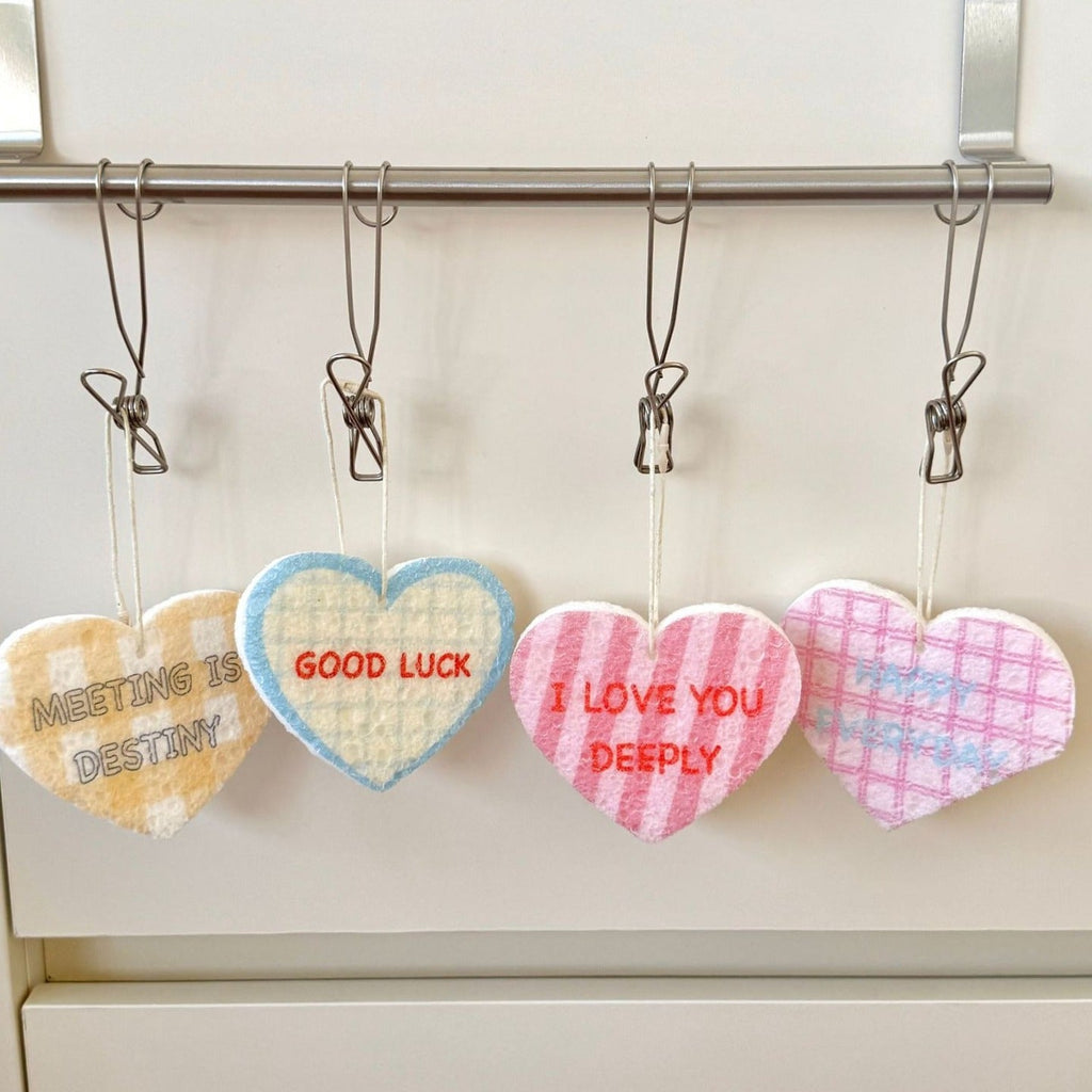 Love Heart Dish Sponge Set