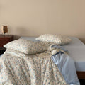 Wildflower Blue Summer Quilted Blanket