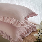 Ruffled Muslin Pillowcase Set