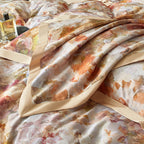 Monetta Floral Bloom Printed Luxury Egyptian Cotton Bedding Set
