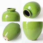 Green Crackle Ceramic Vase