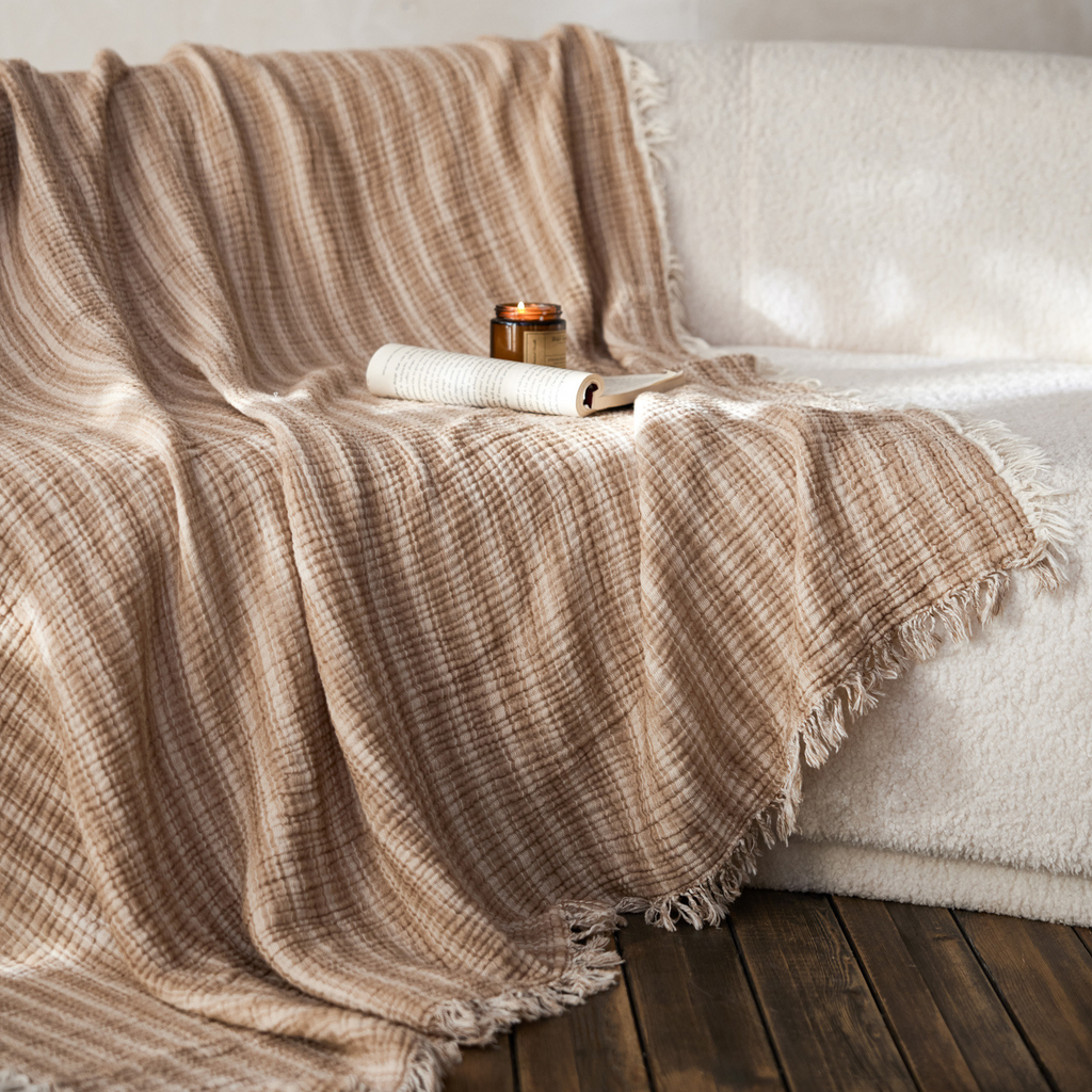 Woven Stripe Throw Blanket