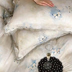 Azure Butterfly Garden Bedding Set