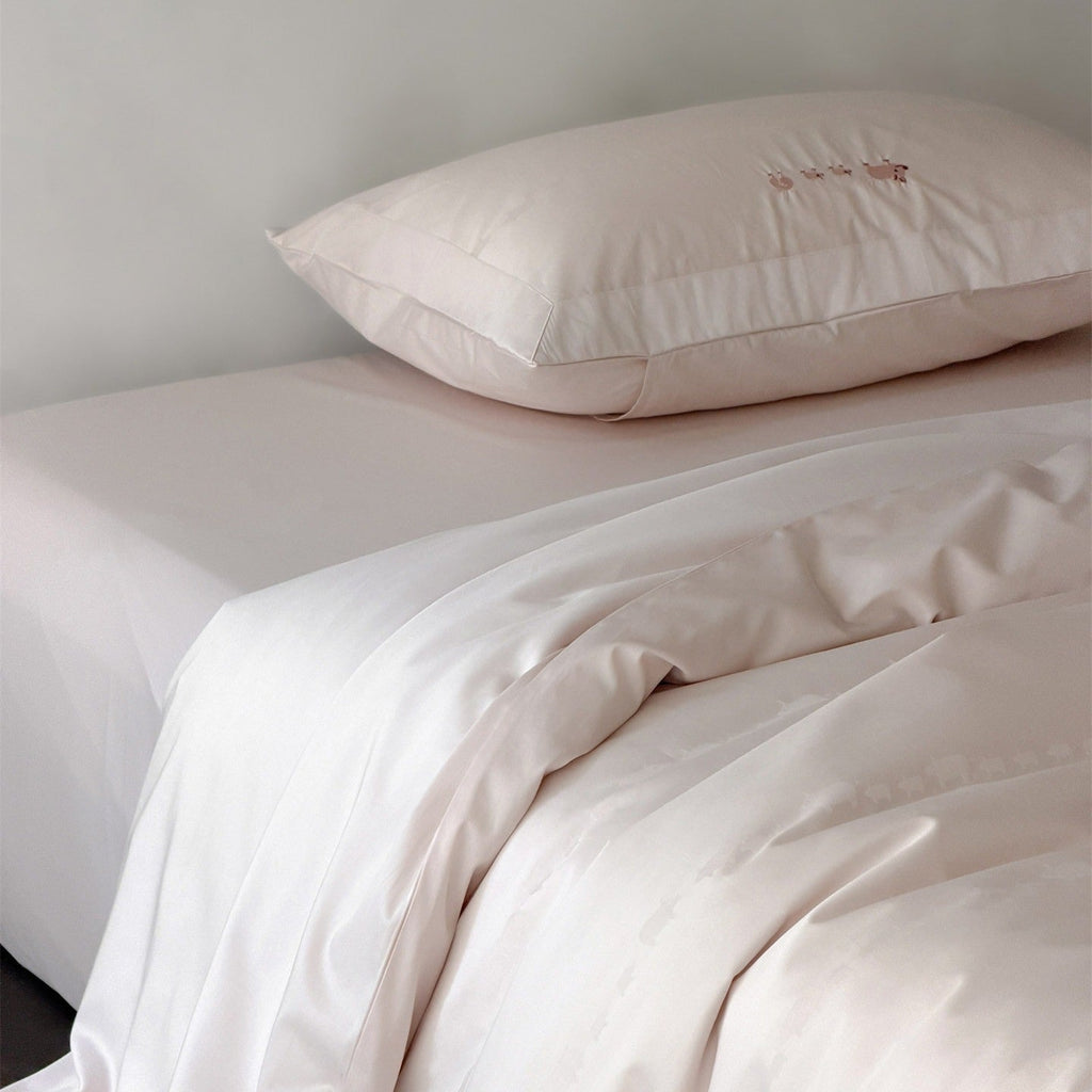 Blush Piglet Stripe Bedding Set