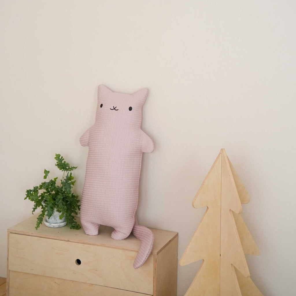Simple Waffle Kitty Cushion