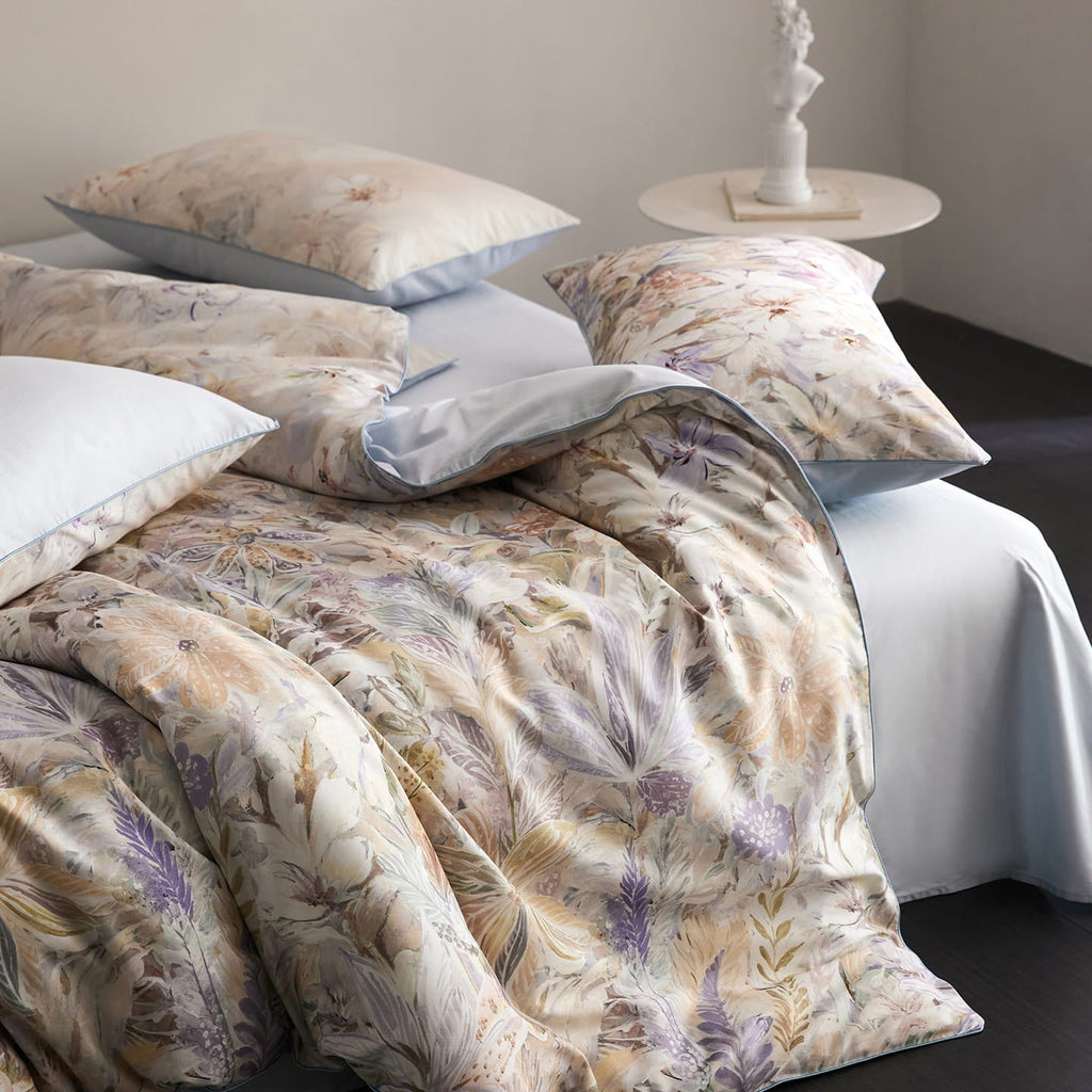 Lysora Sky Meadow Floral Egyptian Cotton Bedding Set