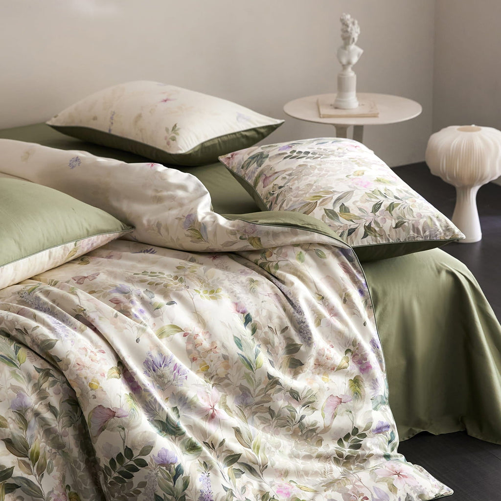 Sylvara Botanical Egyptian Cotton Bedding Set