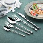 Venice Silver Luxury Stainless Steel Cutlery Set
