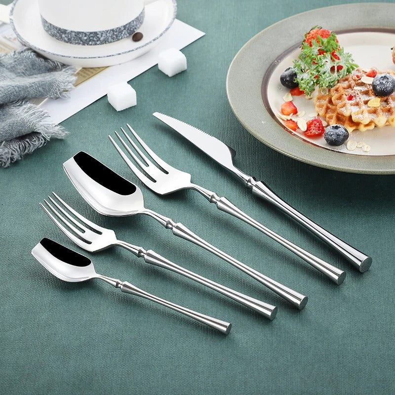 Venice Silver Luxury Stainless Steel Cutlery Set