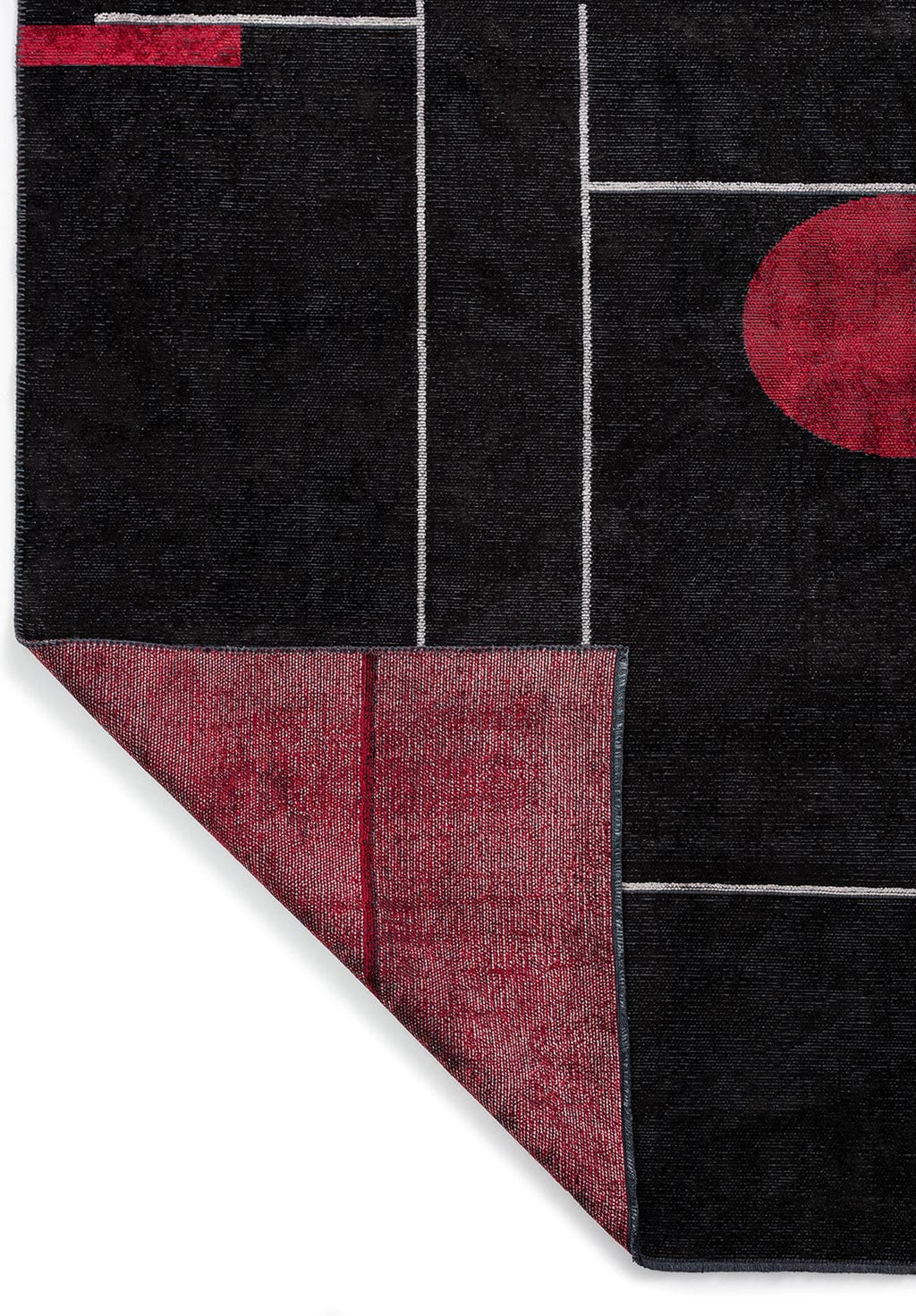Circus Black - Red Rug