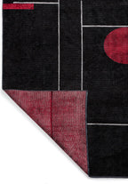 Circus Black - Red Rug