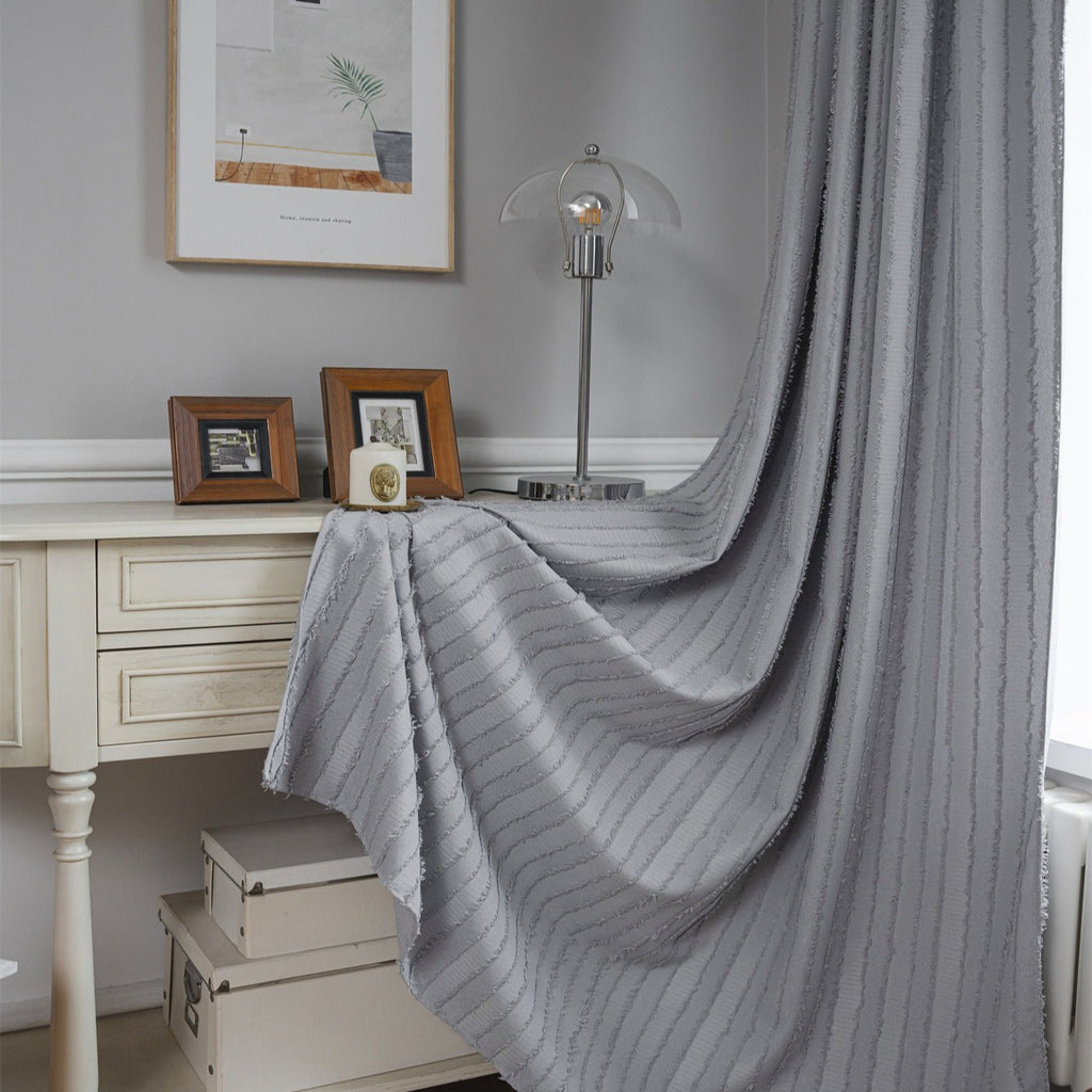 Textured Fringe Curtain
