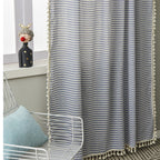 Beach Villa Striped Curtain