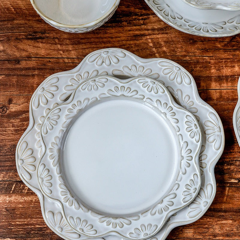 Garland Embossed Ceramic Dinnerware