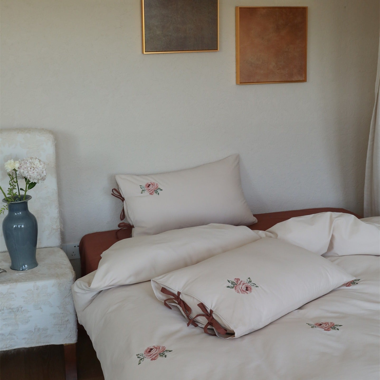 Retro Rose Garden Bedding Set