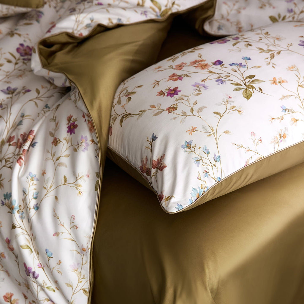 Evren Floral Egyptian Cotton Bedding Set
