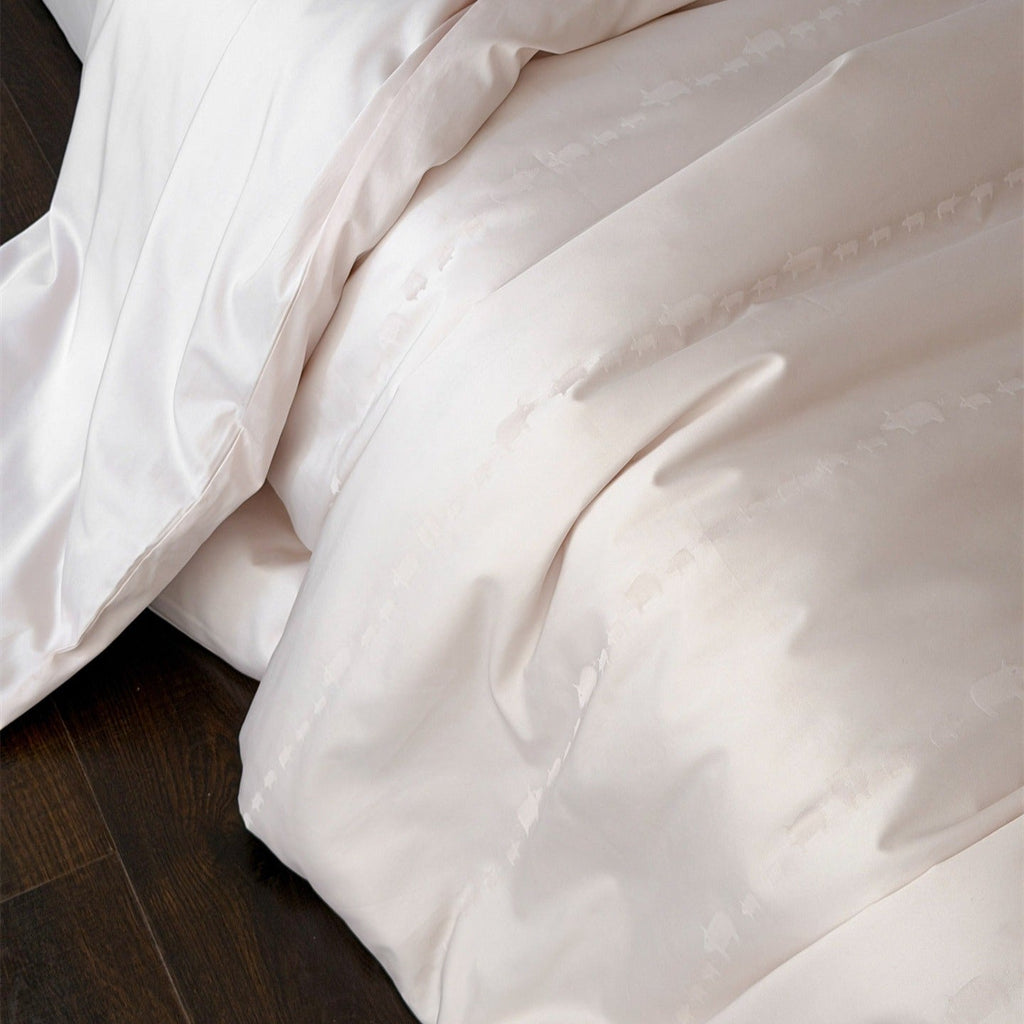 Blush Piglet Stripe Bedding Set
