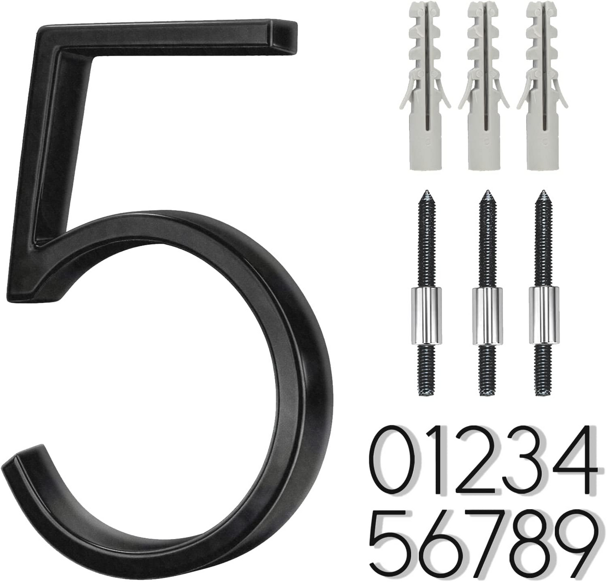 5" Floating Stainless Steel Address House Number