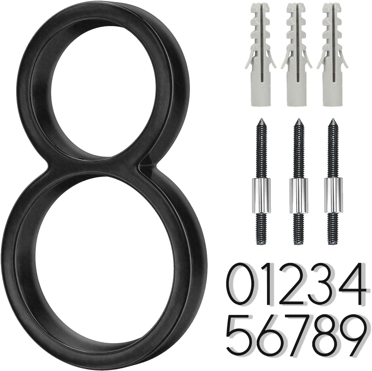 5" Floating Stainless Steel Address House Number