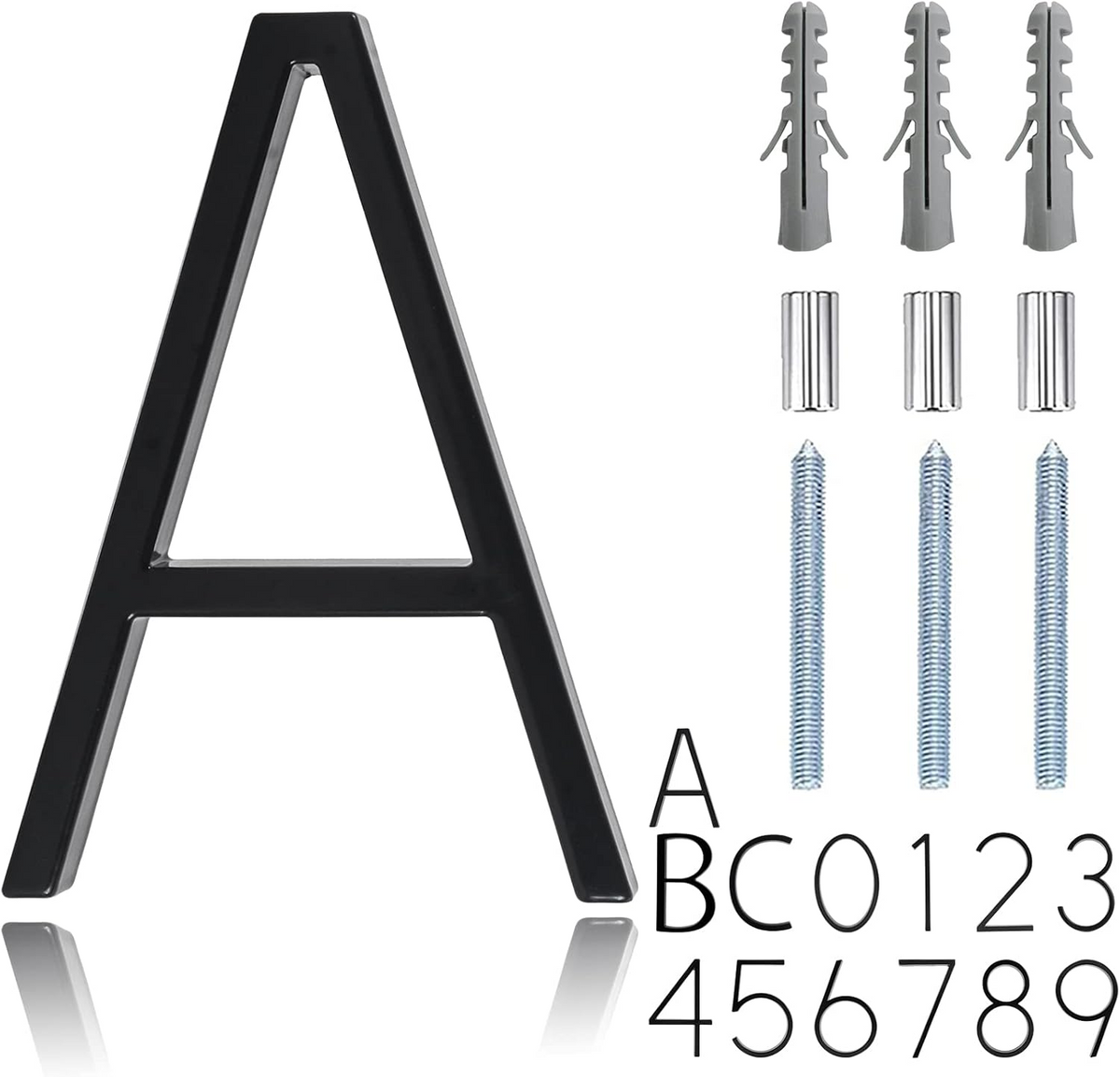5" Floating Stainless Steel Address House Number