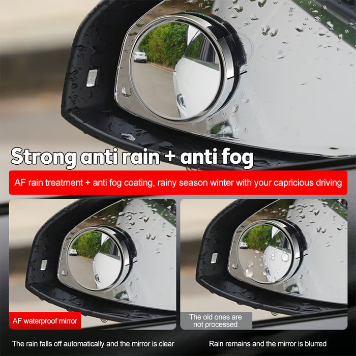 Suction Cup Car Convex Blind Spot Mirror (1 Set/2 Pcs)