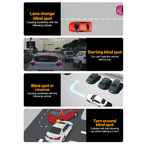 Suction Cup Car Convex Blind Spot Mirror (1 Set/2 Pcs)